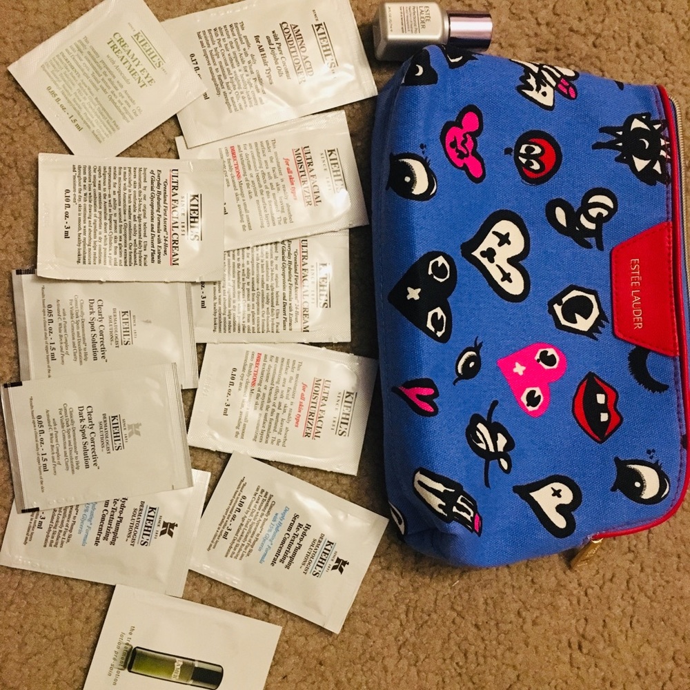Skin care bundle with free makeup bag